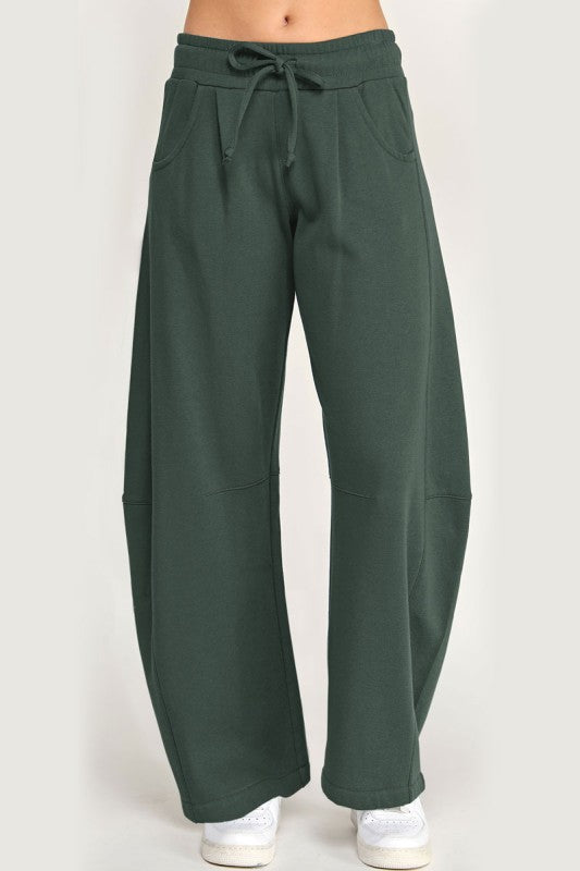 Moonwalk Barrel Leg Sweatpants - Green