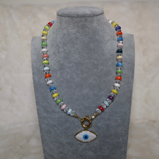 Colored Eye Necklace